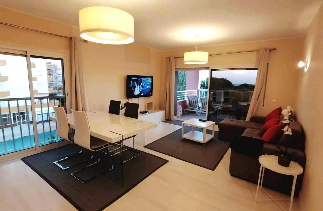 Beachfront Seaview Litoralmar Apt, Fast Wifi, Airco, Pool, Private Parking Portimão Exteriér fotografie