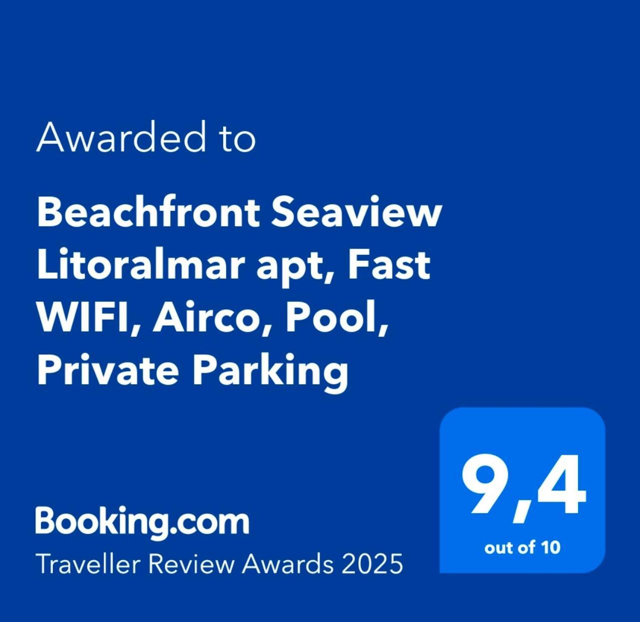 Beachfront Seaview Litoralmar Apt, Fast Wifi, Airco, Pool, Private Parking Portimão Exteriér fotografie